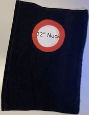 Bib 12" Neck Pull Over Head T-Shirt Special Needs Drool Cotton towel black