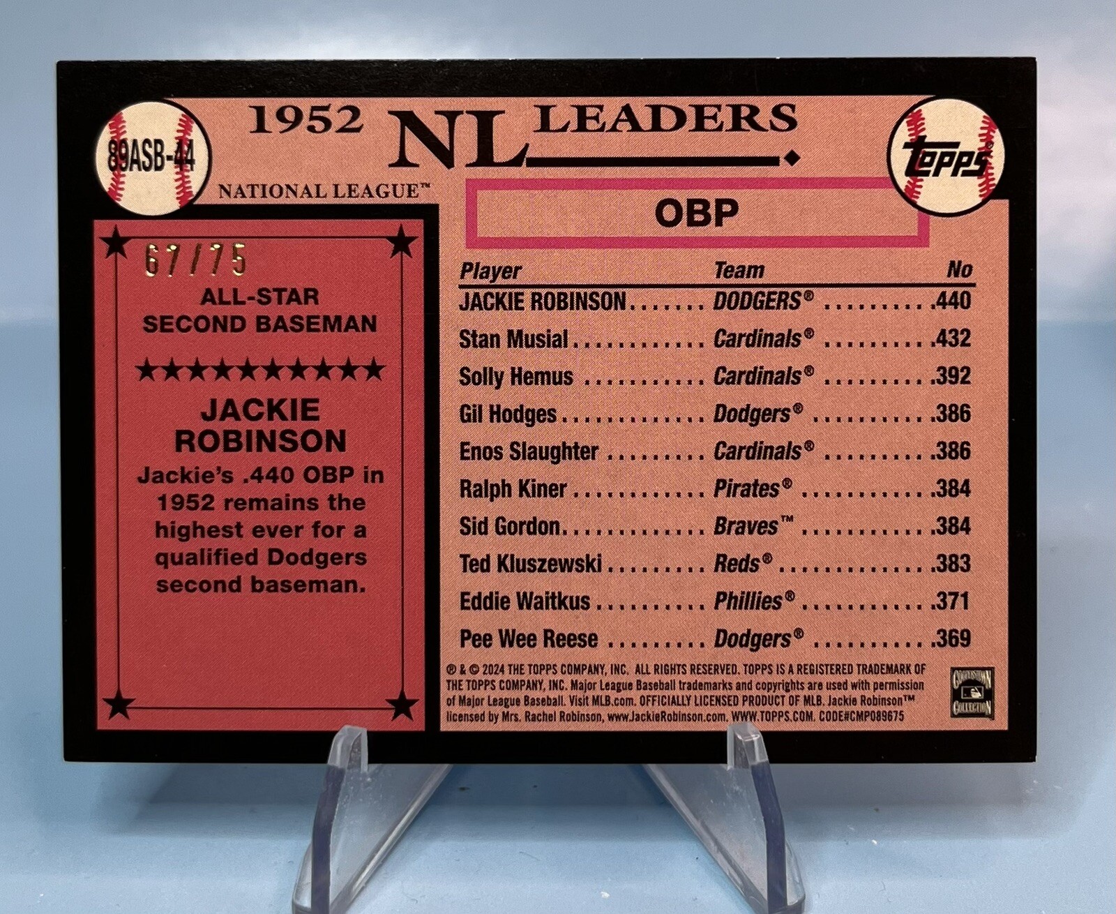 2024 Topps Series 2 - 1989 Topps Baseball All-Stars Mega Box Foilboard ...