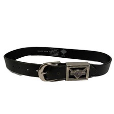 Harley Davidson Black Leather Belt Women s Size S 28/30 Made In USA 98465 98VM