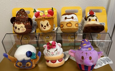 Disney COMPLETE SET 7 Munchlings Baked Treats Remix Plush Dolls