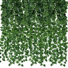 24 Pack 173ft Artificial Ivy Greenery Garland, Fake Vines Hanging Plants Back...