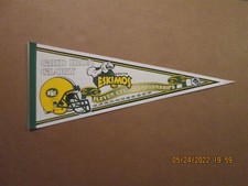 CFL Edmonton Eskimos Vintage Grid Iron Glory Eleven CFL Championships Pennant