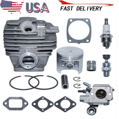 47mm Cylinder Piston Ring Kit For Stihl MS361 Chainsaw Needle Bearing Spark Plug