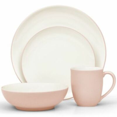 Noritake Colorwave Pink Coupe 32Pc Dinnerware Set, Service for 8