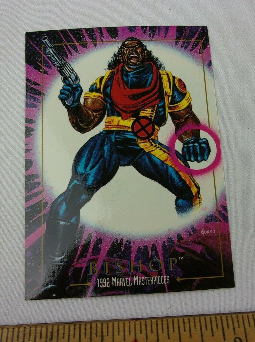 Bishop #6 Marvel Masterpieces 1992 card SHARP CORNERS Skybox
