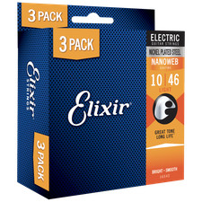 Elixir NANOWEB Nickel Electric 3-Pack   16542...