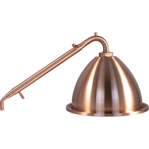 Still Spirits Alembic Distillation Dome Lid and Copper Alembic Condenser 12 inch
