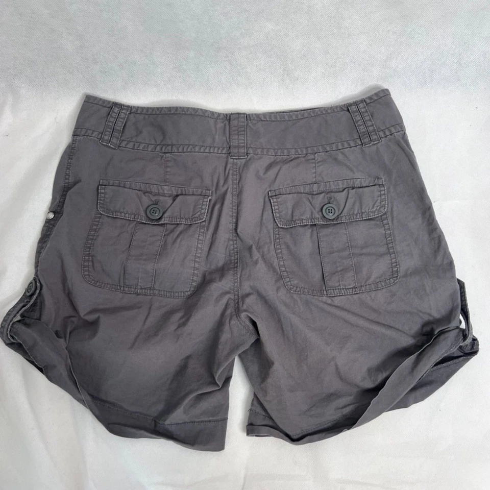 Pantalones Cortos INC International Concepts Gris Carga Caqui Algodón Talla 6 Gorpcore Foto 2 de 4