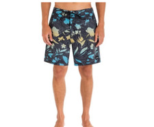 New HURLEY sz 34 Phantom ECO classic 18 board shorts swim trunks black