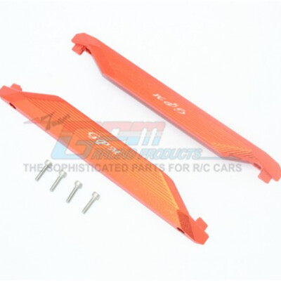 GPM Racing Aluminum Chassis Nerf Bars Orange : 1/10 Maxx Monster Truck