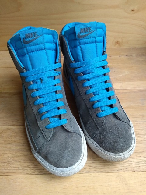 nike blue suede trainers