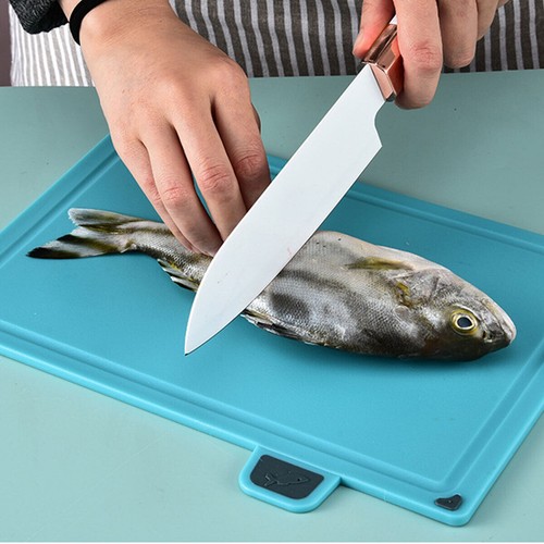 4 Piece Colour Coded Chopping Board Set with Stand Kitchen Cutting Boards NEW AU - Picture 4 of 16