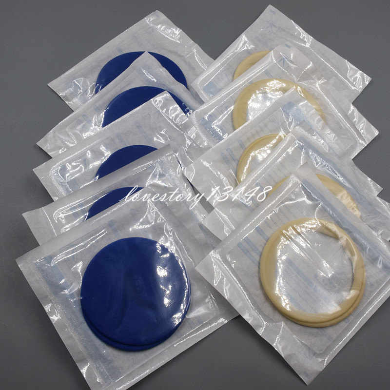 Dental Disposable Mouth Gag White/Blue Soft Sterile Rubber Dam Cheek