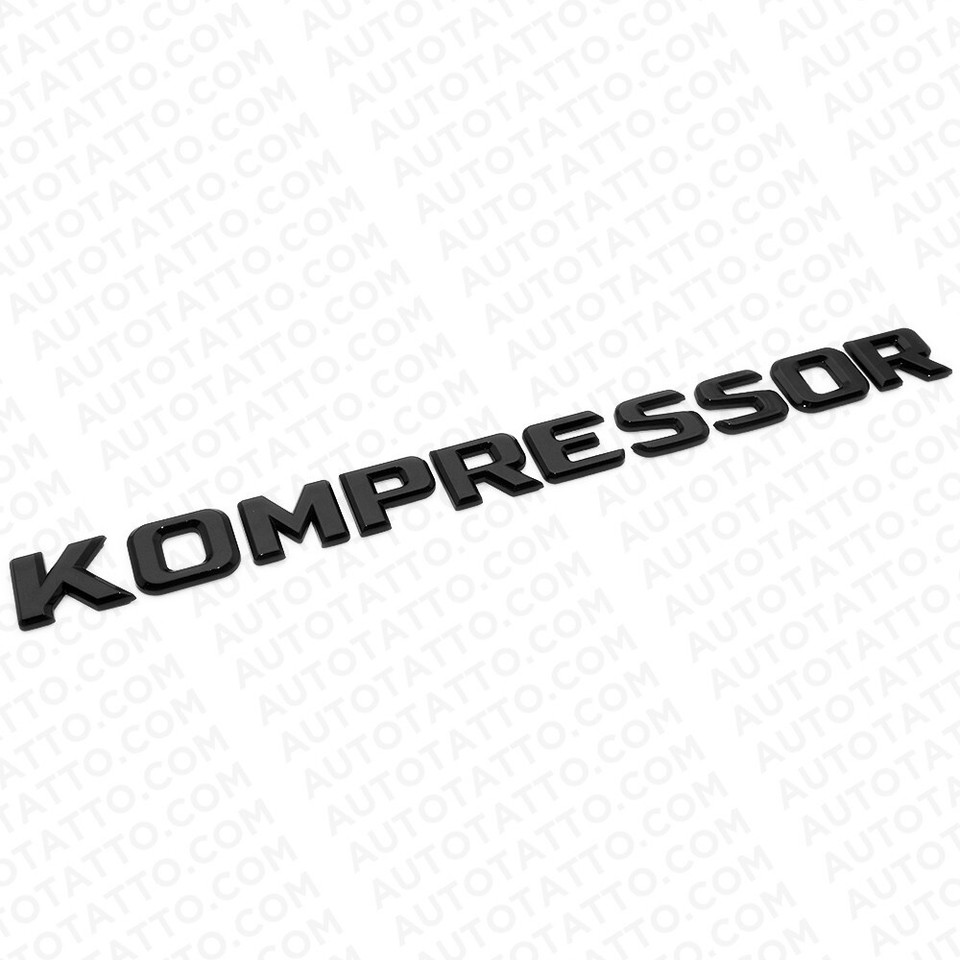 Mercedes 99-05 Gloss Black Kompressor Trunk Luggage Lid Logo Emblem ...