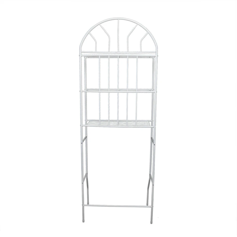 Estante organizador de almacenamiento sobre el inodoro estante baño ahorro de espacio 3 niveles Foto 3 de 4