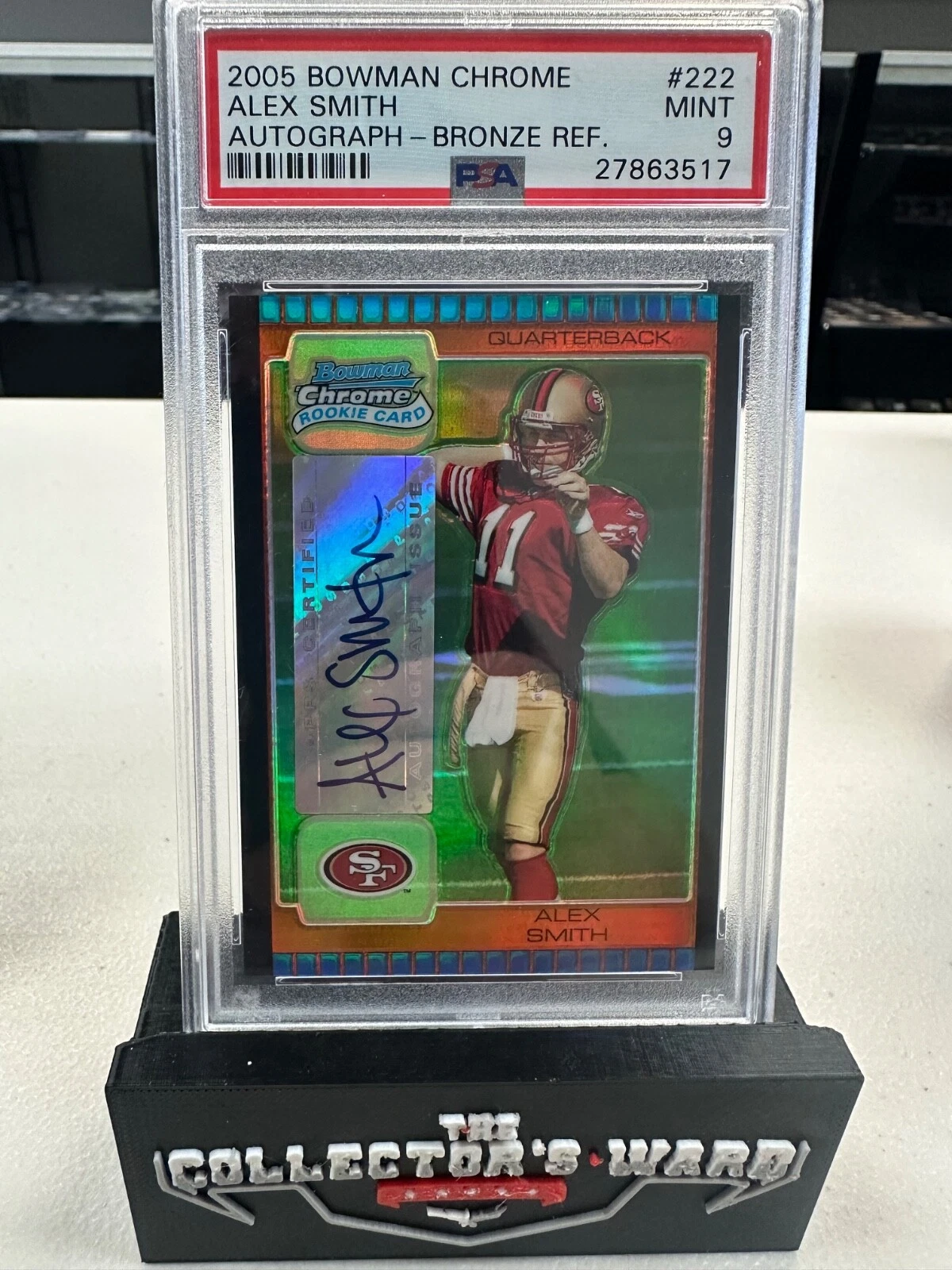 Alex Smith Bowman Chrome #222 Autograph-Bronze Refractor