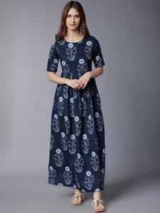 casual cotton midi dress