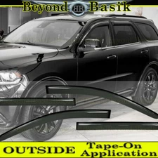 For 2011-2018 2019 2020 2021 2022 2023 2025 Dodge Durango SMOKE Door Vent Visors