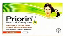 Priorin Hair loss Bayer fortifies and strengthening 60 Capsules for healthy hair