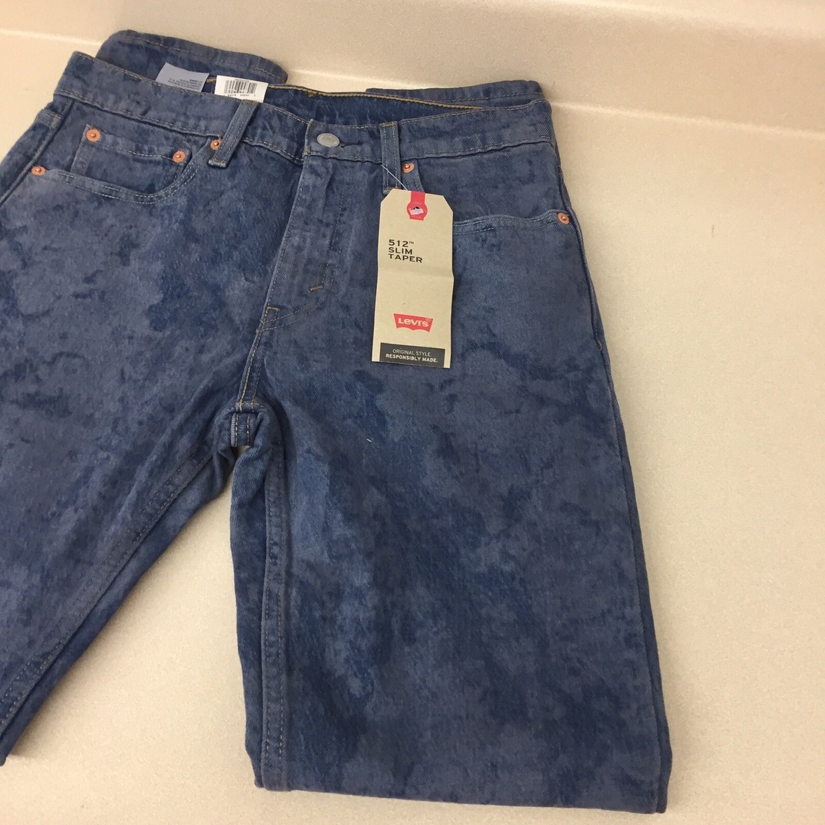 Levi's 512 Slim Taper Fit Jeans Cloudy Blue Mens 29x32 New