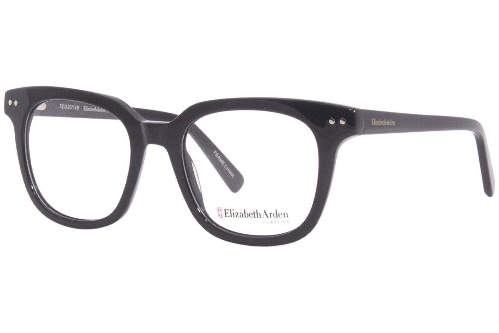Elizabeth Arden EAC413-1 Eyeglasses Womens Black Full Rim Rectangle Shape 52mm 16990₽