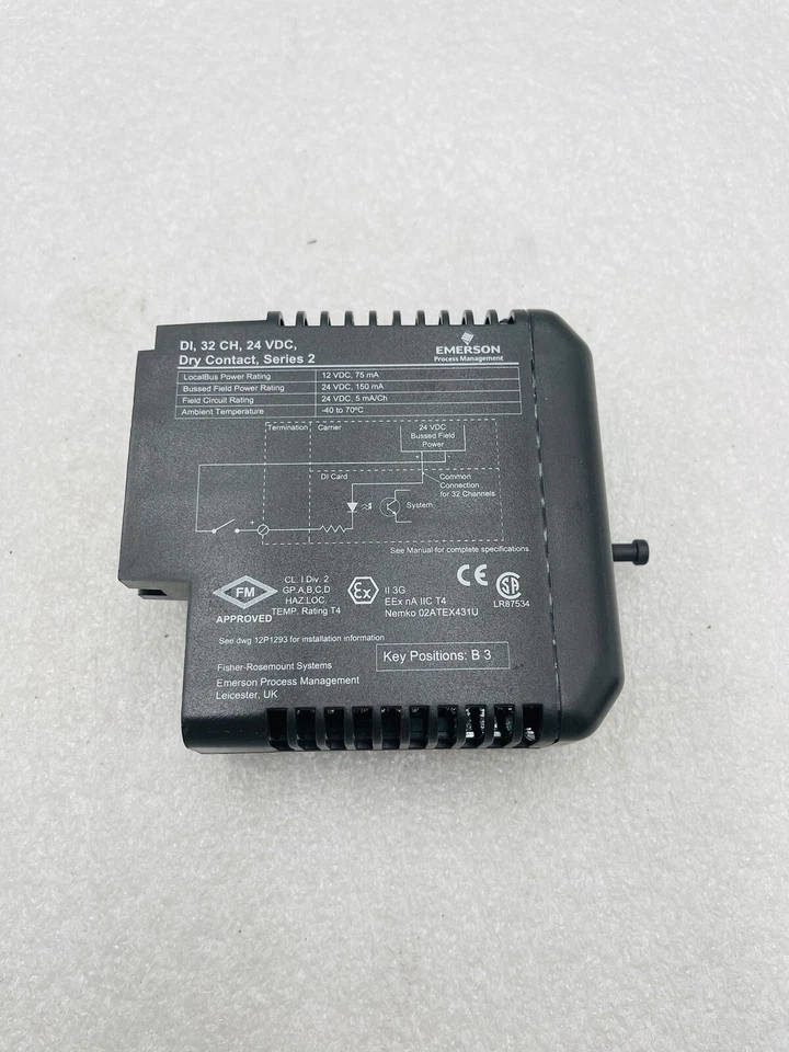 Emerson KJ3203X1-BA1 Dry Contact, Series 2 Digital Input Module #K-2515 - Image 4 of 4