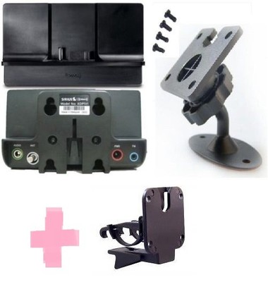 2 Pack - SiriusXM Radio Adhesive Dash Swivel Mount with T-Notch and Screw Holes for Secure Mounting, Works with All Receivers with The T-Notch on The Cradle or Dock