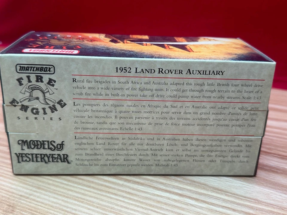 Matchbox Models of Yesteryear 1952 Land Rover Auxiliary NIB - Image 4 of 4