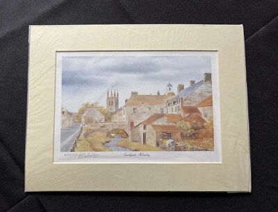 Bob Richardson Print Castlegate Helmsley England Signed Limited Edition
