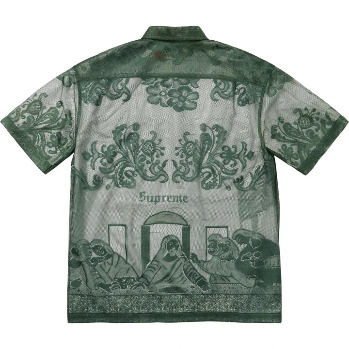 Supreme Last Supper Lace S/S Shirt Dark Green | eBay