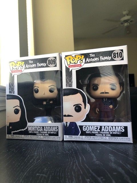 NEW FUNKO POP TELEVISION SET OF 2 ADDAMS FAMILY GOMEZ & MORTICIA FIGURE TOY | eBay