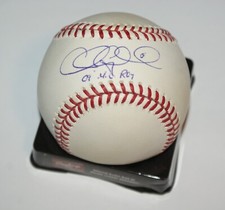 CHRIS COGHLAN SIGNED BASEBALL 2009 NL ROY RAWLINGS OMLB FLORIDA MARLINS COA
