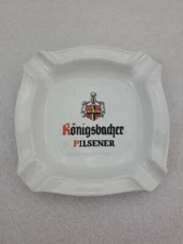  Pilsener - Konigsbacher Ashtray  5 ½ x 5 ½ apx Ceramic,