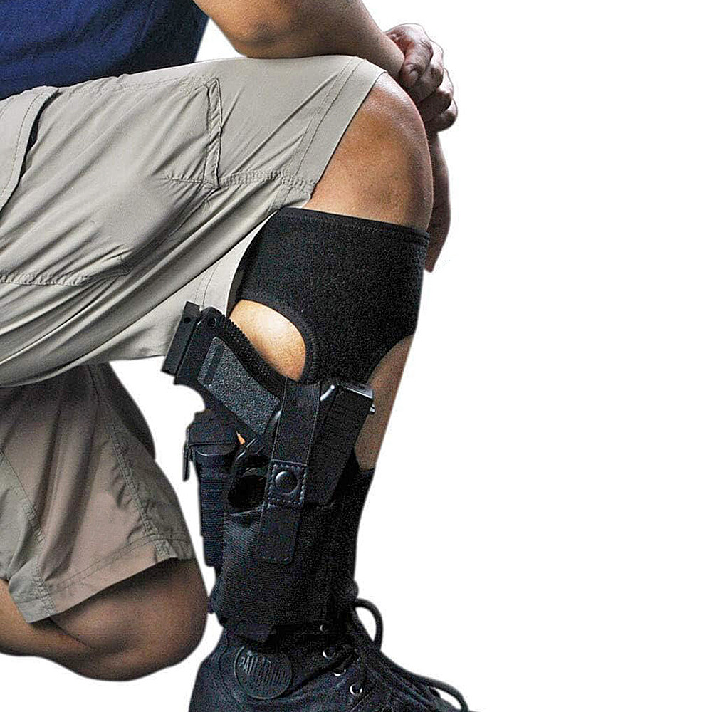 Ankle Leg Gun Holster Tactical Pistol Concealed Carry with Magazine Holder Pouch