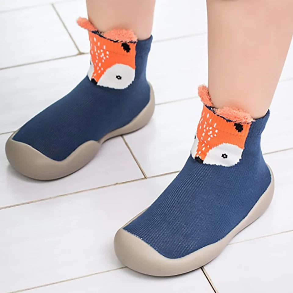 Kids Baby Girl Boys Toddler Anti-slip Soft Slippers Socks Cotton  Slippers Shoes - image 3 of 4
