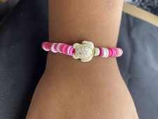 Kids Sea Turtle Clay Bead Bracelet