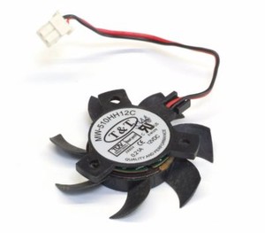 T&T MW-510HH12C Computer Graphics Card Fan/Grafikkarten-Lüfter 2Pin DC 12V 0.21A