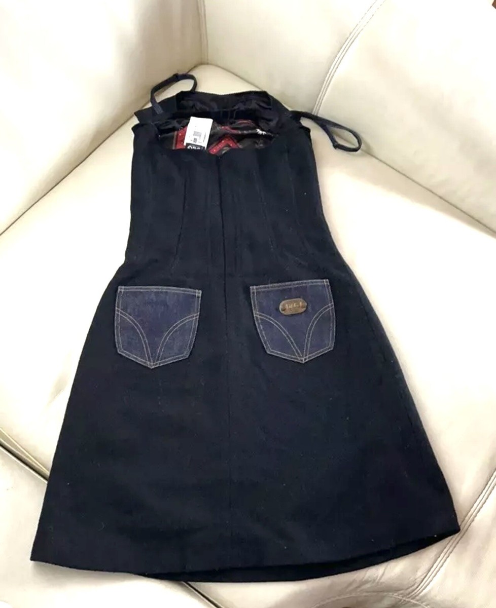 white christmas dresses NEW Dolce & Gabbana Denim Dress Size 8 / M – KMK Luxury Consignment main image 1