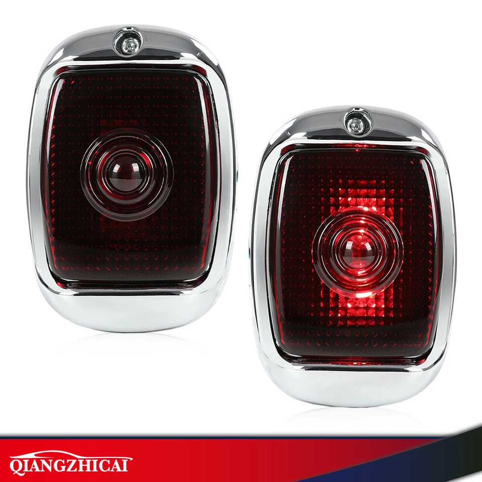 Fit For 40-1953 Chevy First Series Pickup Truck Rear Tail Lamp Lights L + R Side - Image 2 of 4