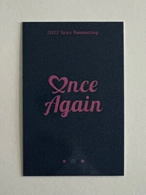 TWICE 8th Anniversary Fan Meeting ONCE AGAIN MD Trading Card