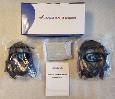 4 Port USB KVM Switch