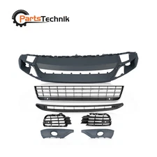 Front Bumper cover side lower grille valance bezel 7pc set for 2011- 14 Touareg