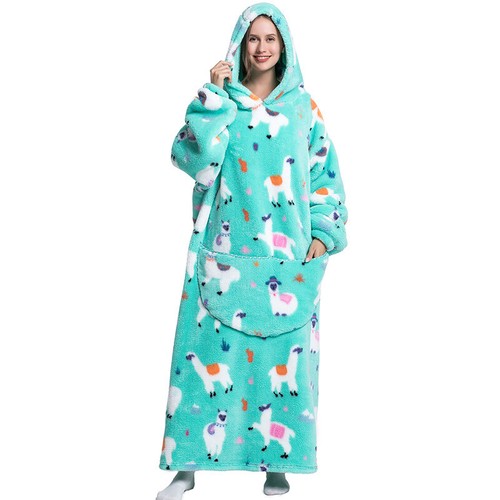 Oversized Adult 1.4m Long Hooded Blanket Hoodie Ultra Comfy Sweatshirt Fleece AU - Picture 30 of 33