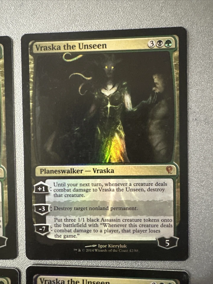 Vraska The Unseen Foil X4 Duel Deck Ex Condition See Front/back Pics - Image 3 of 4