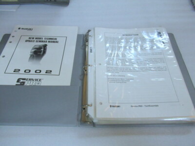 2002 Suzuki Service Pro Test Booklet New Model Technical Update Seminar Manual
