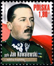 Polska Poland 2020 Fi 5068 Mi 5208 MNH ppłk Jan Kowalewski - wybitny kryptolog