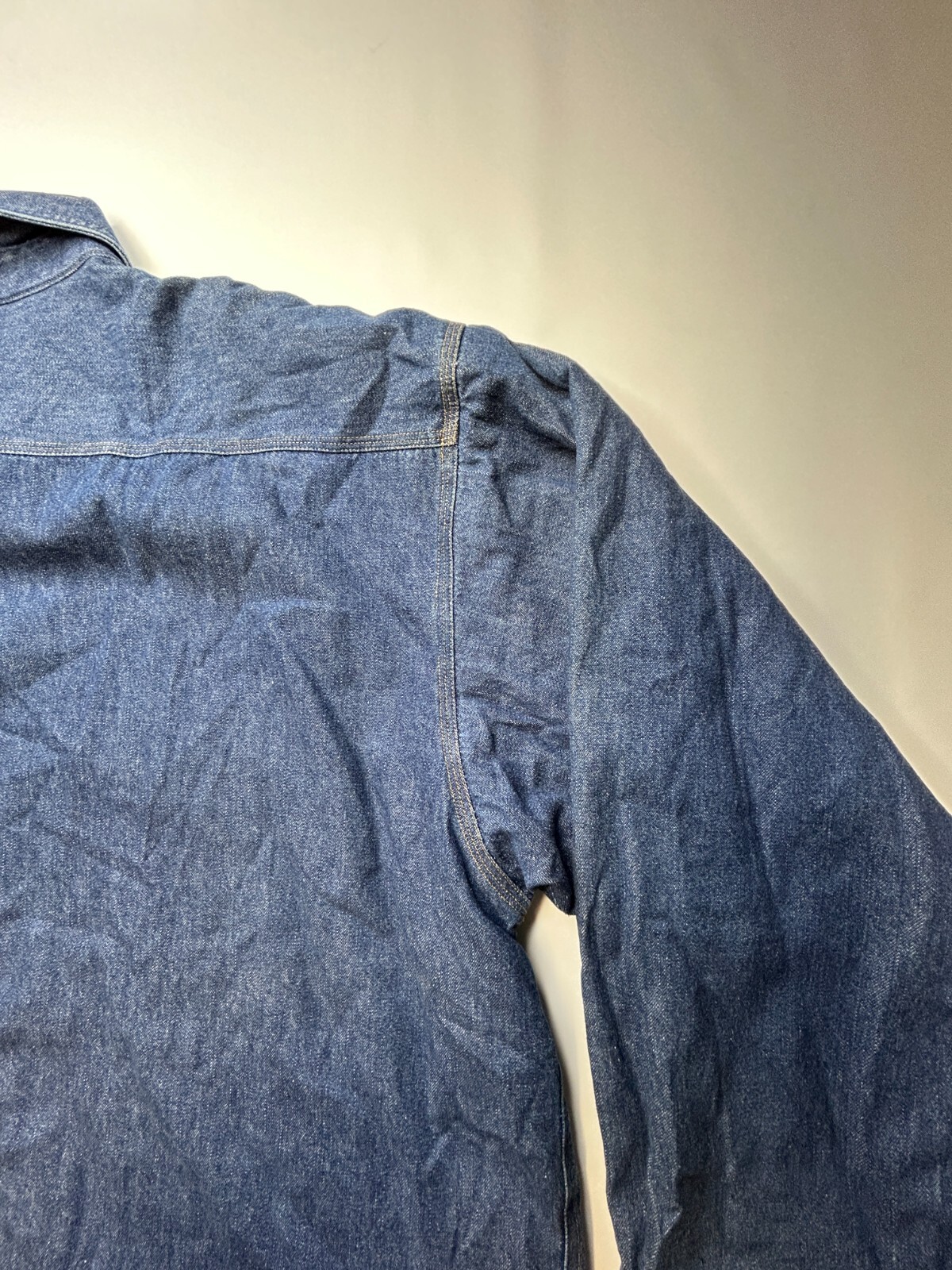 NWT Carhartt Denim Shirt JAC Fleece Lined Size X Large Regular 100% Cotton NWT