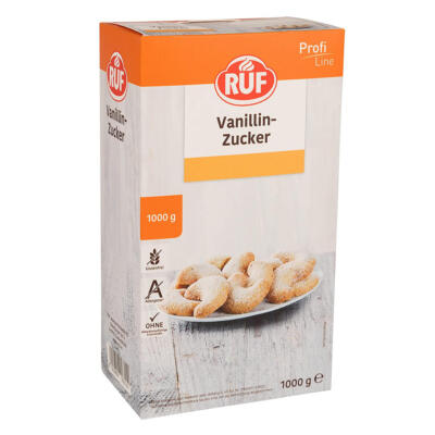 RUF Vanillin Zucker Profi Line mit dem besonderen Vanille Aroma 1000g