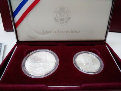 1998-S US Mint Kennedy Collector's Set RFK Silver Dollar & JFK