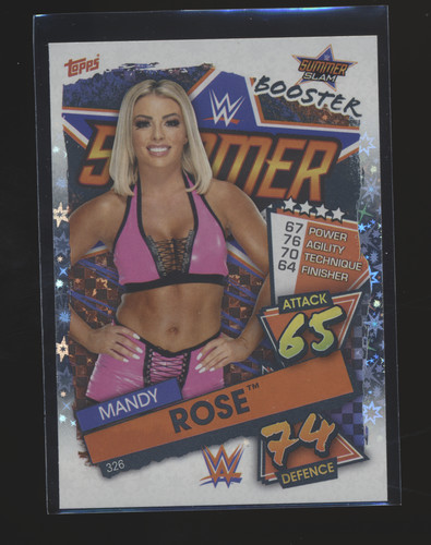 Mandy Rose #326 2021 Topps Slam Attax WWE card
